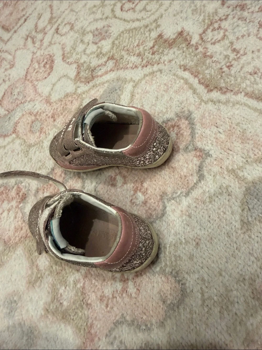 Golden Goose Kids Glitter Star Sneakers - Pink/Silver